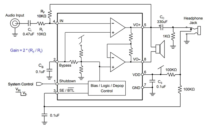 Audio Amplifier 그림